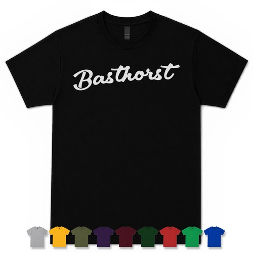 Basthorst retro script shirt - basthorst,